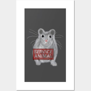 Service Animal: Hamster Posters and Art